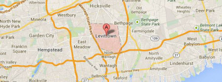 Levittown Long Island map 11756